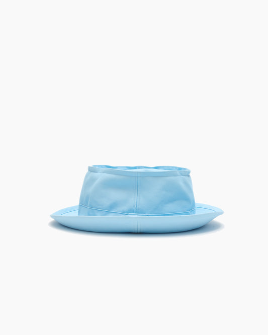 Blue Snap–Brim Bucket Cotton Sateen Hat