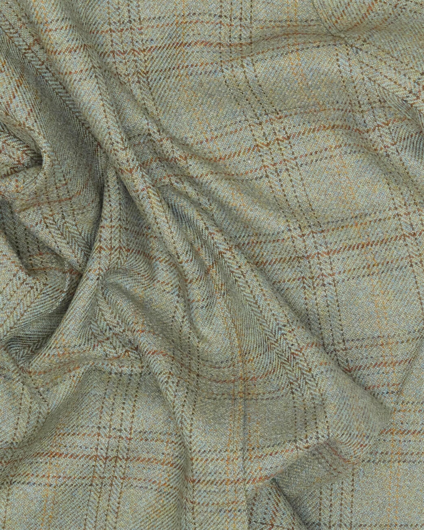 Archive Moss Overcheck Tweed Overcoat