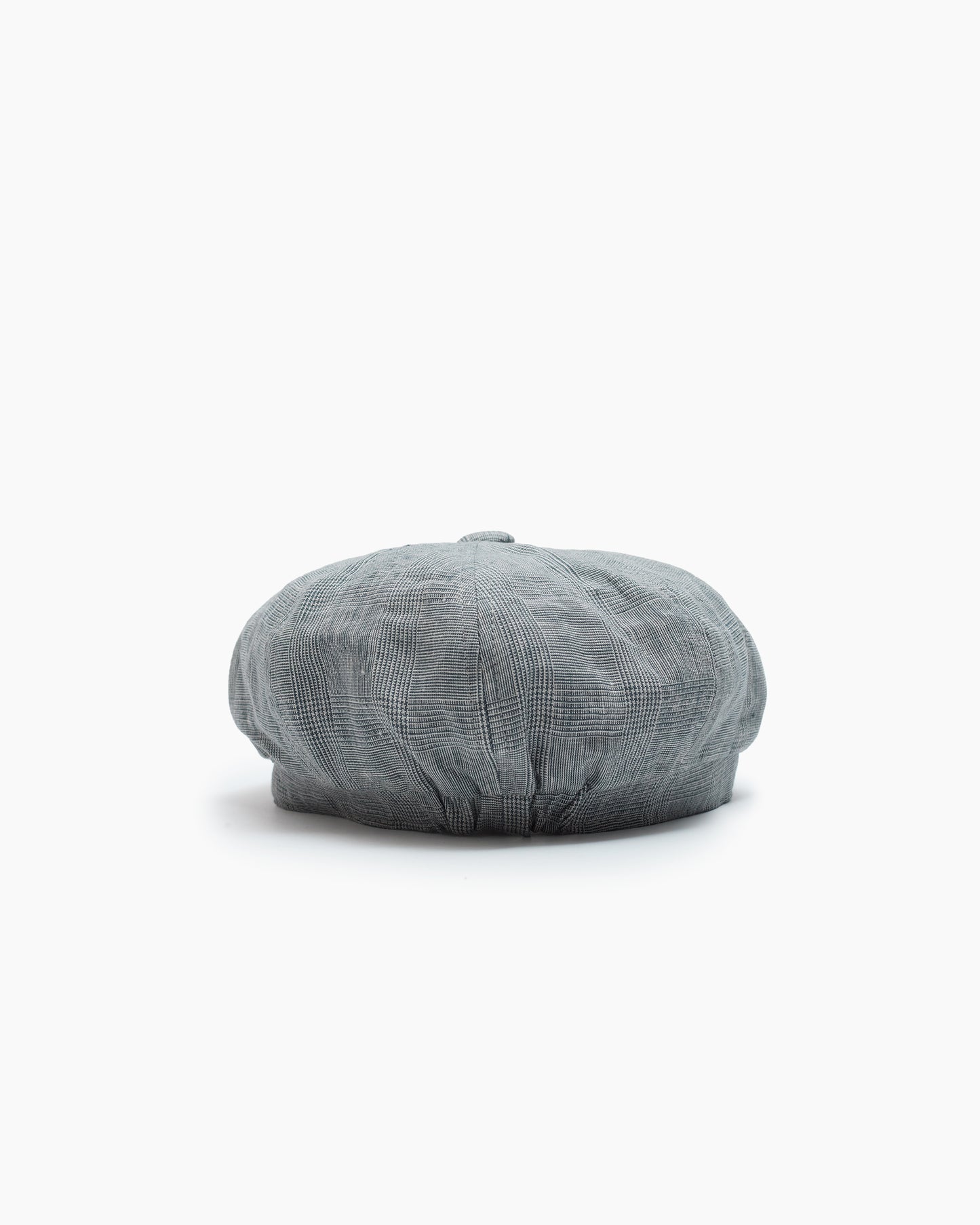 Grey Prince of Wales Check Irish Linen Murphy Cap