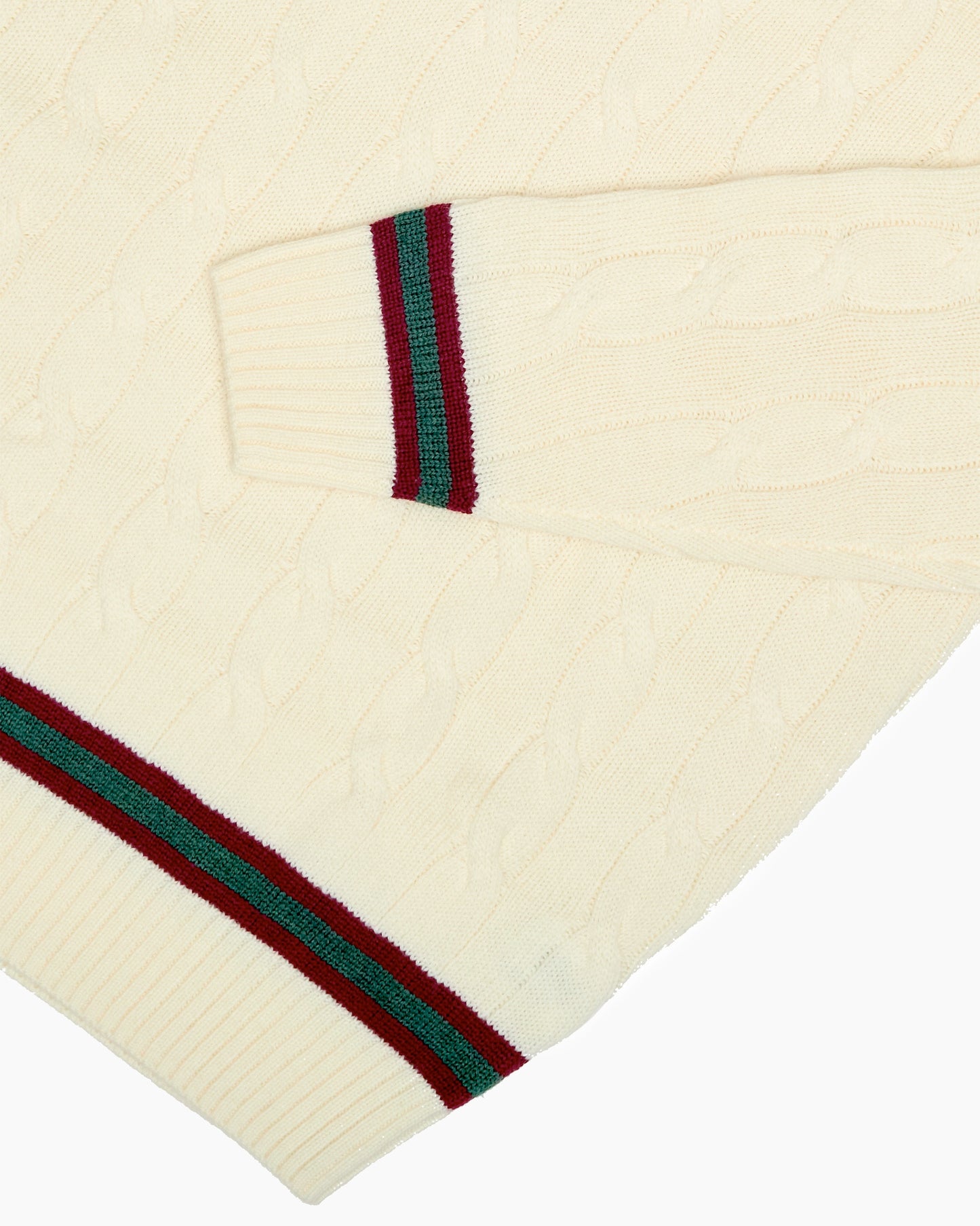 Cream Grafton Cricket Cable Knit Sweater