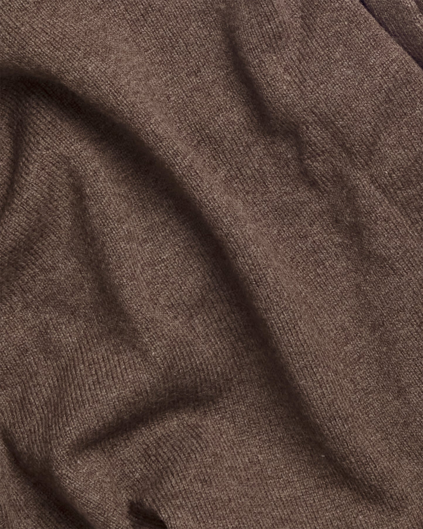 Mocha Sutherland Lambswool Quarter Zip