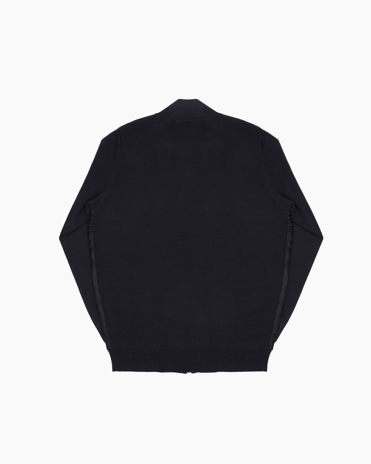 Navy Oakmoore Suede Zip Cardigan