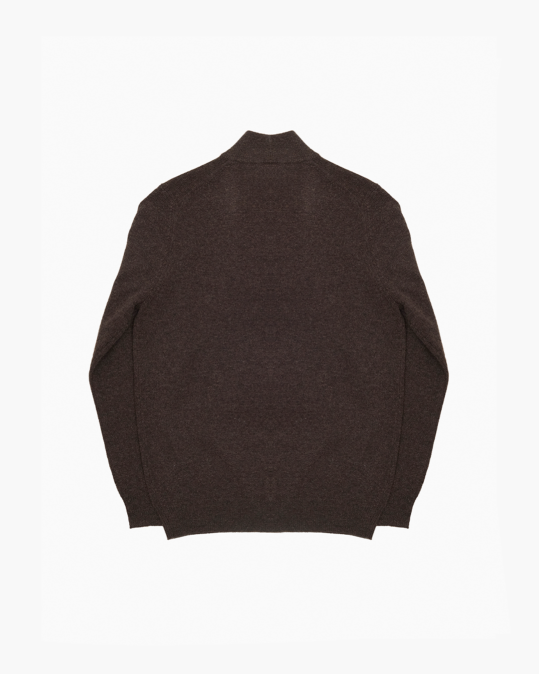 Brown Sutherland Lambswool Quarter Zip