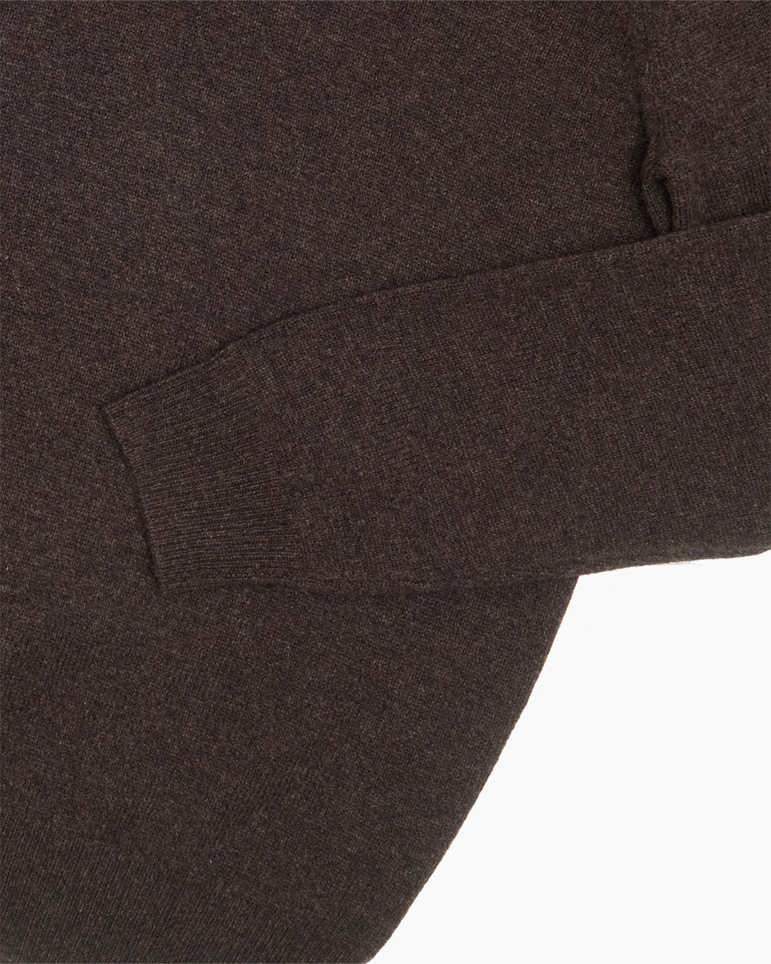 Brown Sutherland Lambswool Quarter Zip