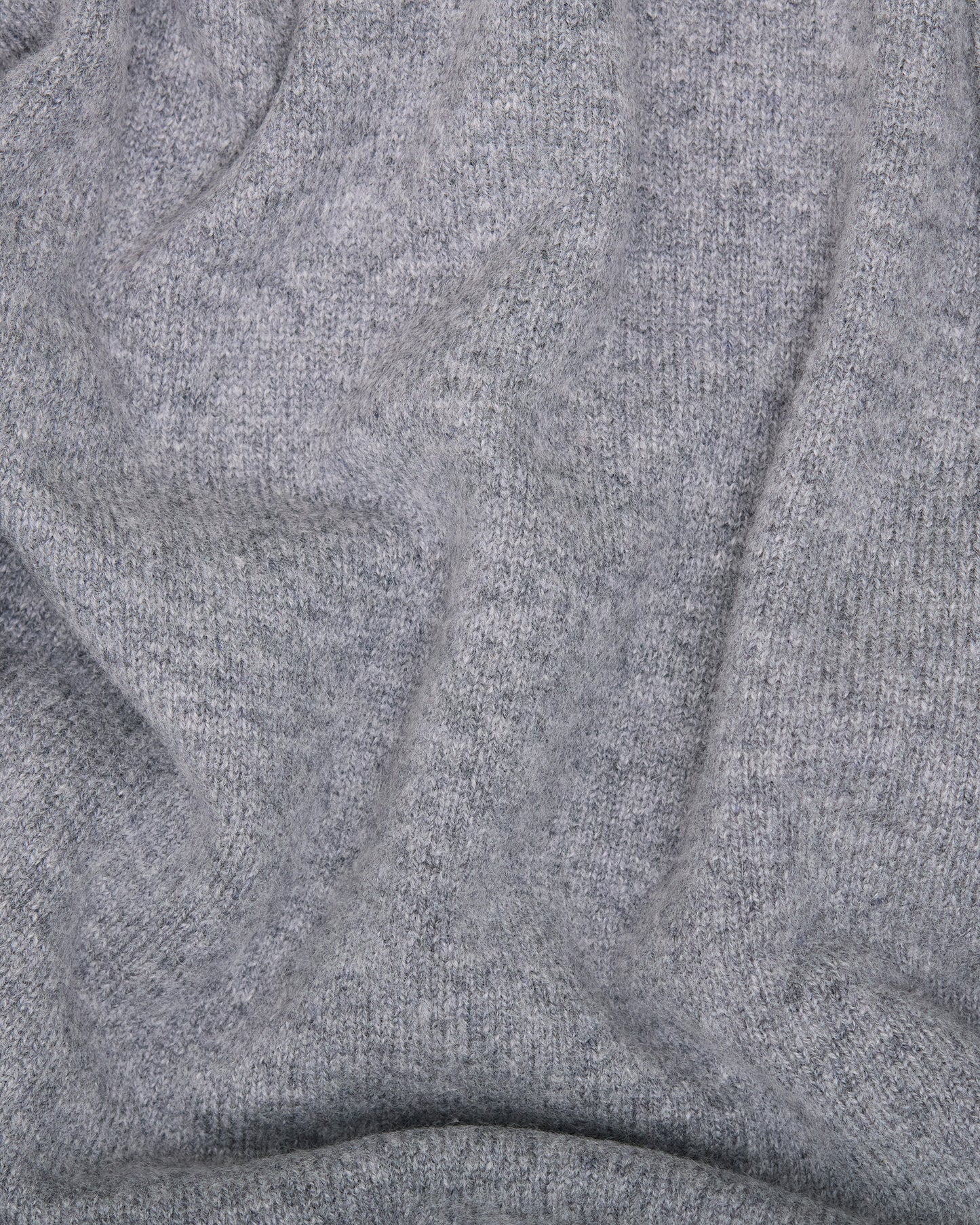 Grey Dorset Lambswool Saddle Shoulder Crew Neck