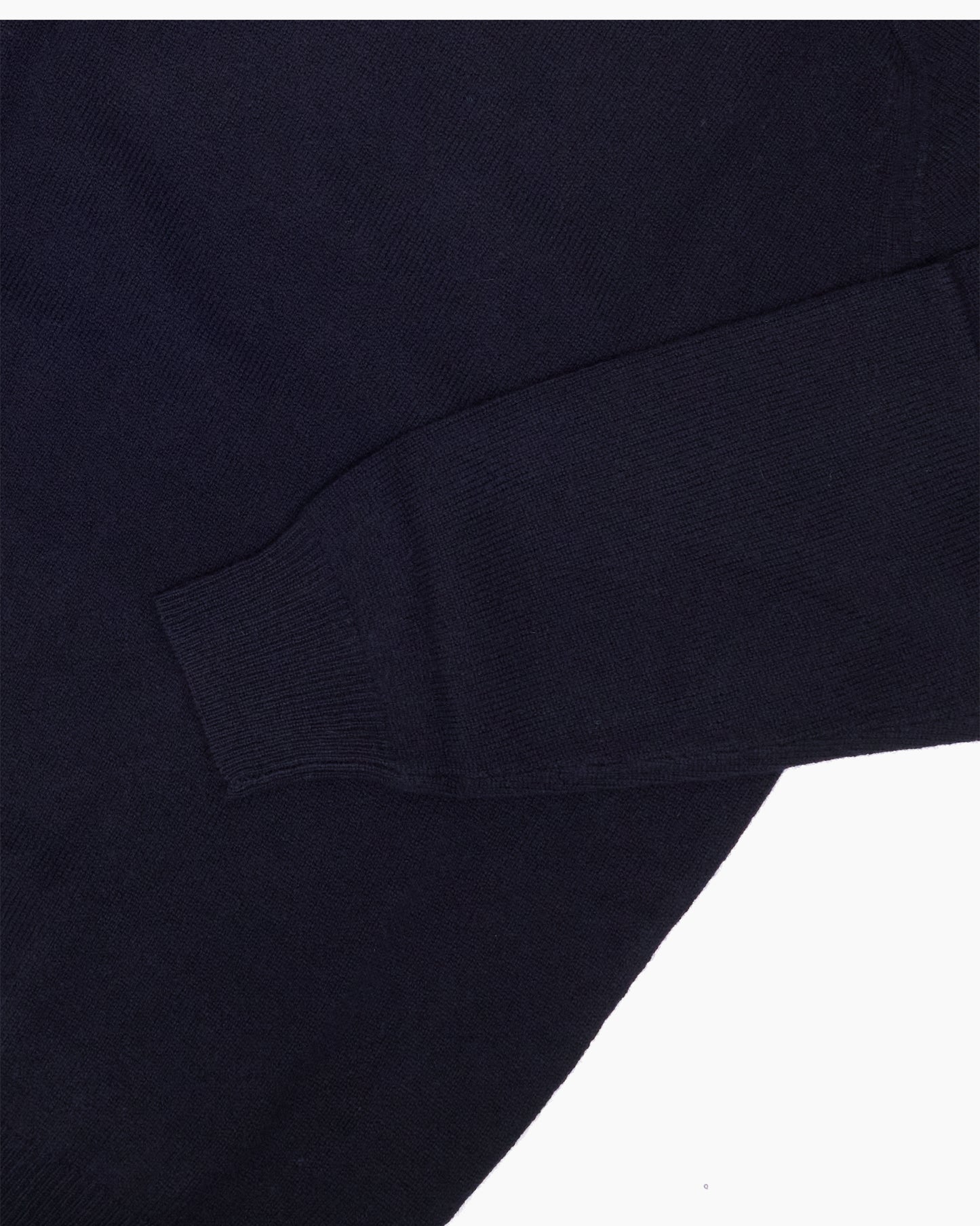 Navy Dorset Lambswool Saddle Shoulder Crew Neck