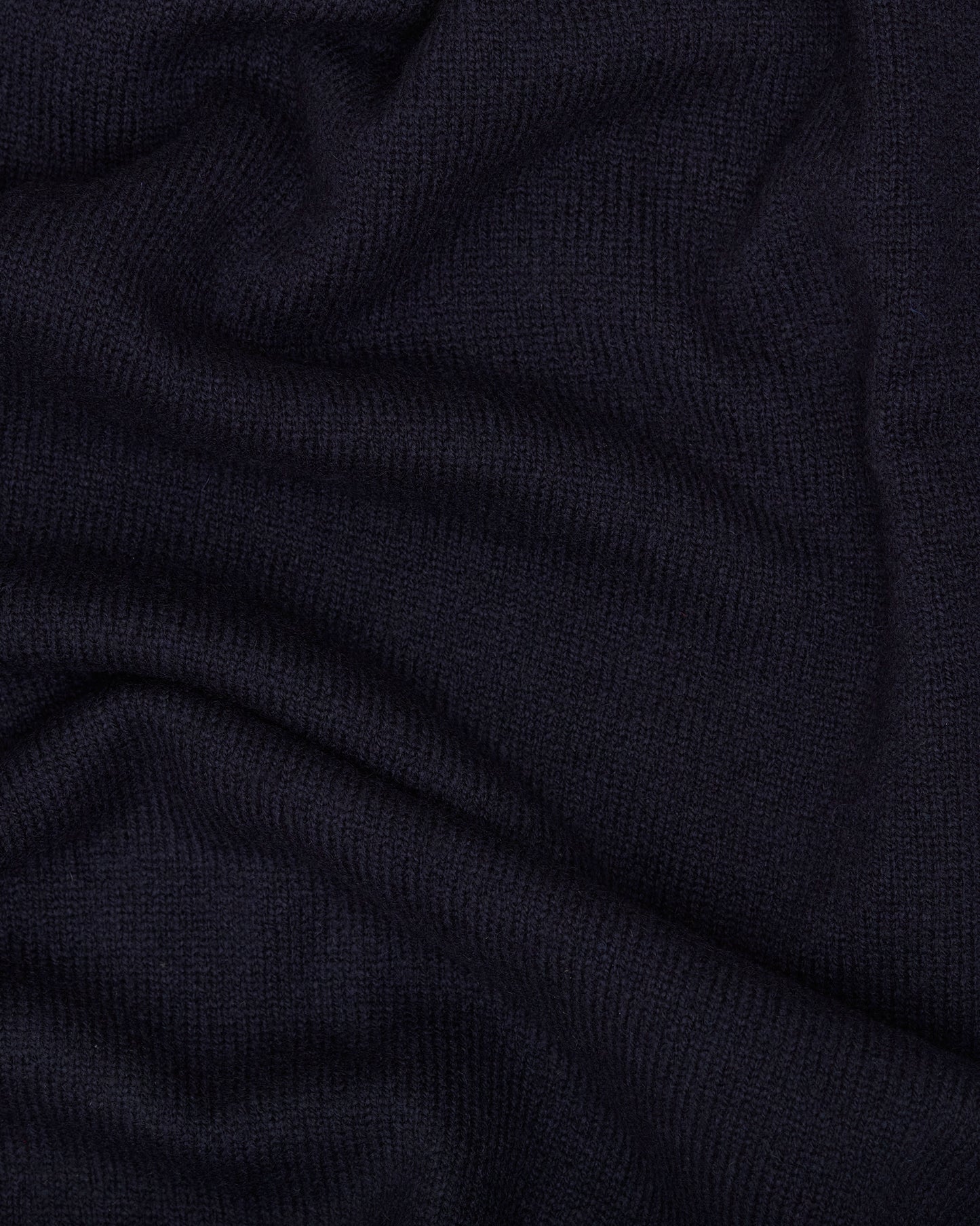 Navy Dorset Lambswool Saddle Shoulder Crew Neck