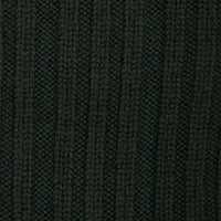 Bottle Green Cashwool Ribbed Sock