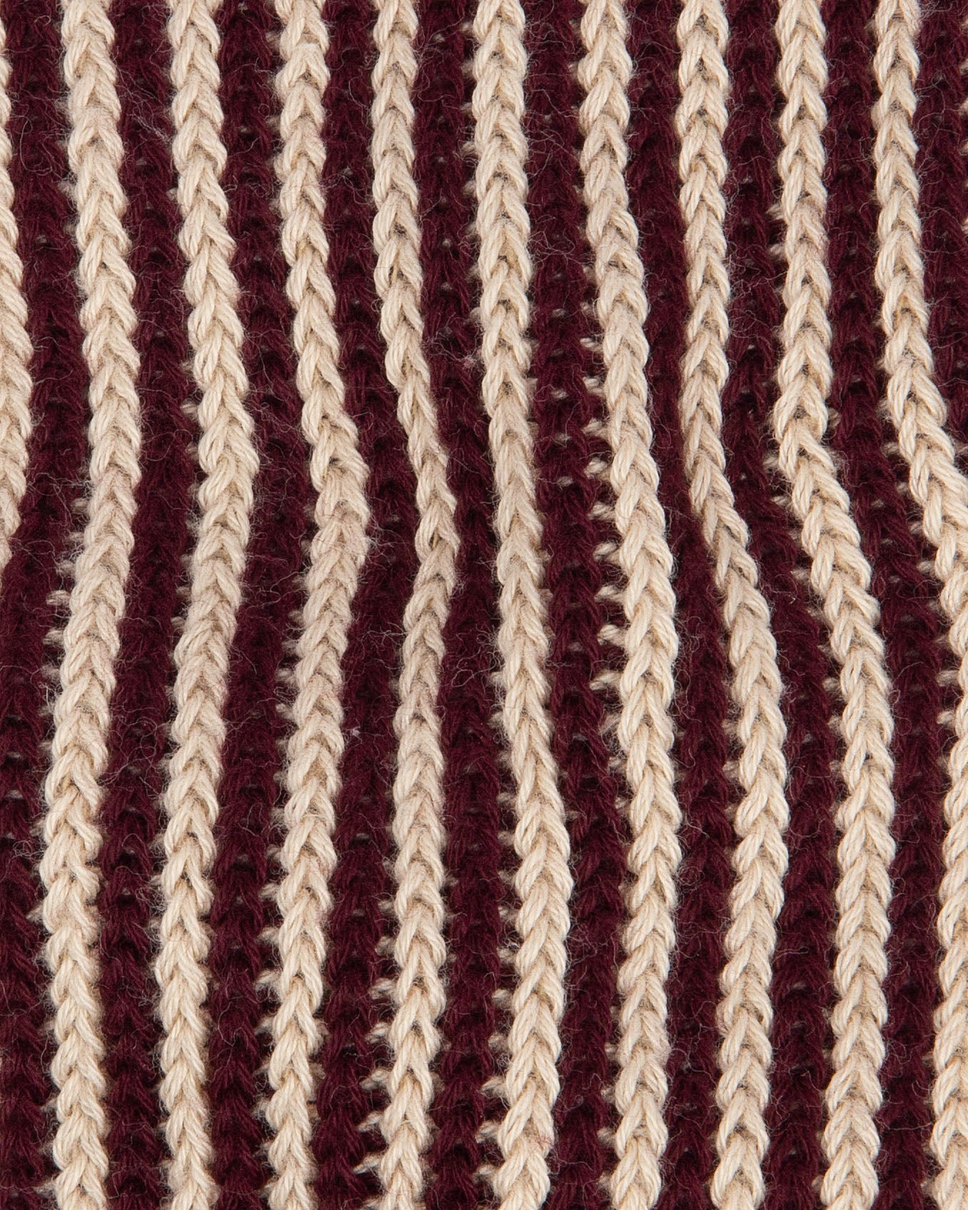 Bordeaux Striped Capri Heavy Cotton Socks