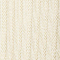 Cream Cashwool Ribbed Sock