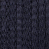 Navy Cashwool Ribbed Sock