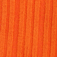 Orange Cashwool Ribbed Sock