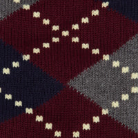 Bordeaux Argyle Lussino Sock