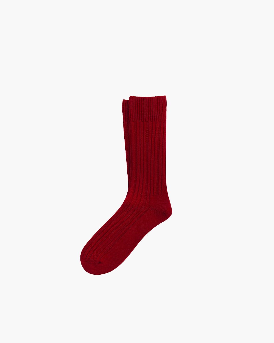 Red Cashwool Blend Sock