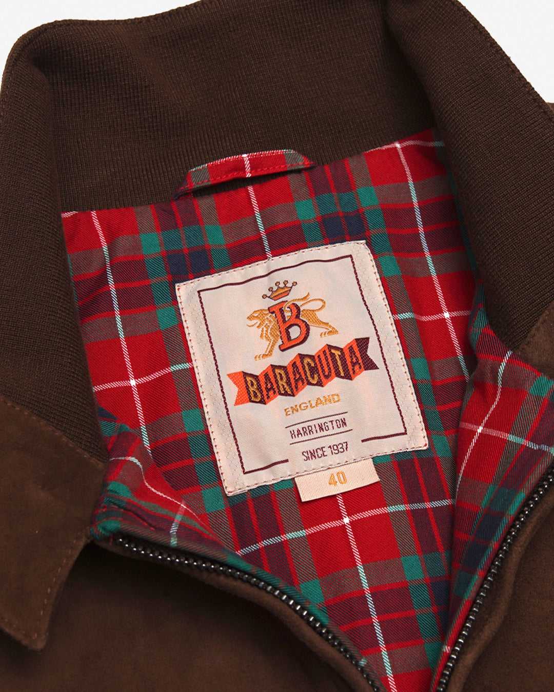 Chocolate Brown Suede G9 Harrington Jacket