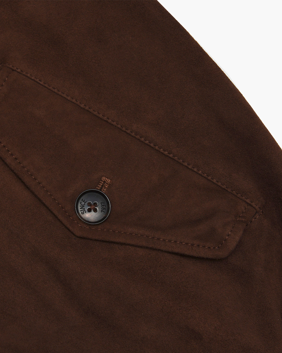 Chocolate Brown Suede G9 Harrington Jacket