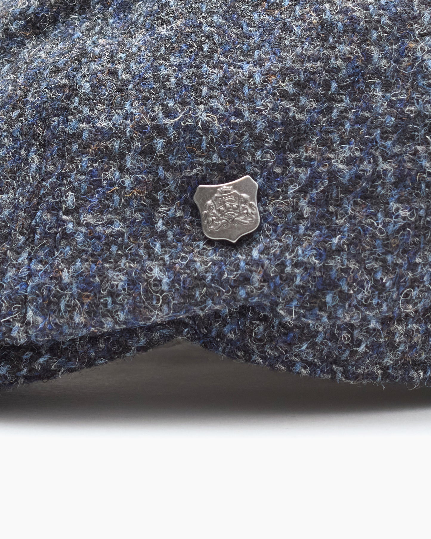 Dark Blue Hudson Harris Flat Cap