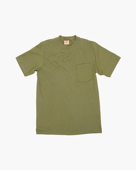 Olive Heavyweight Pocket T Shirt