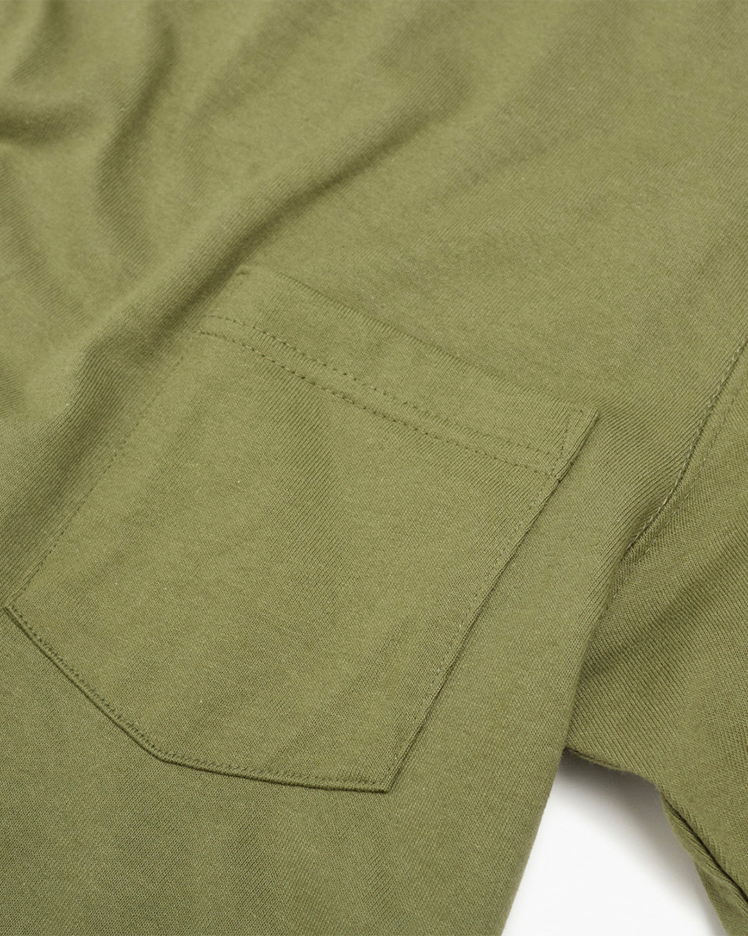 Olive Heavyweight Pocket T Shirt