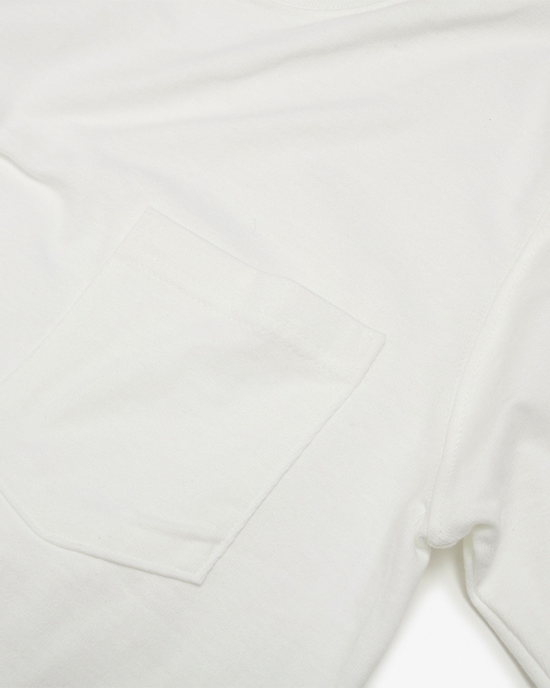 White Heavyweight Pocket T Shirt