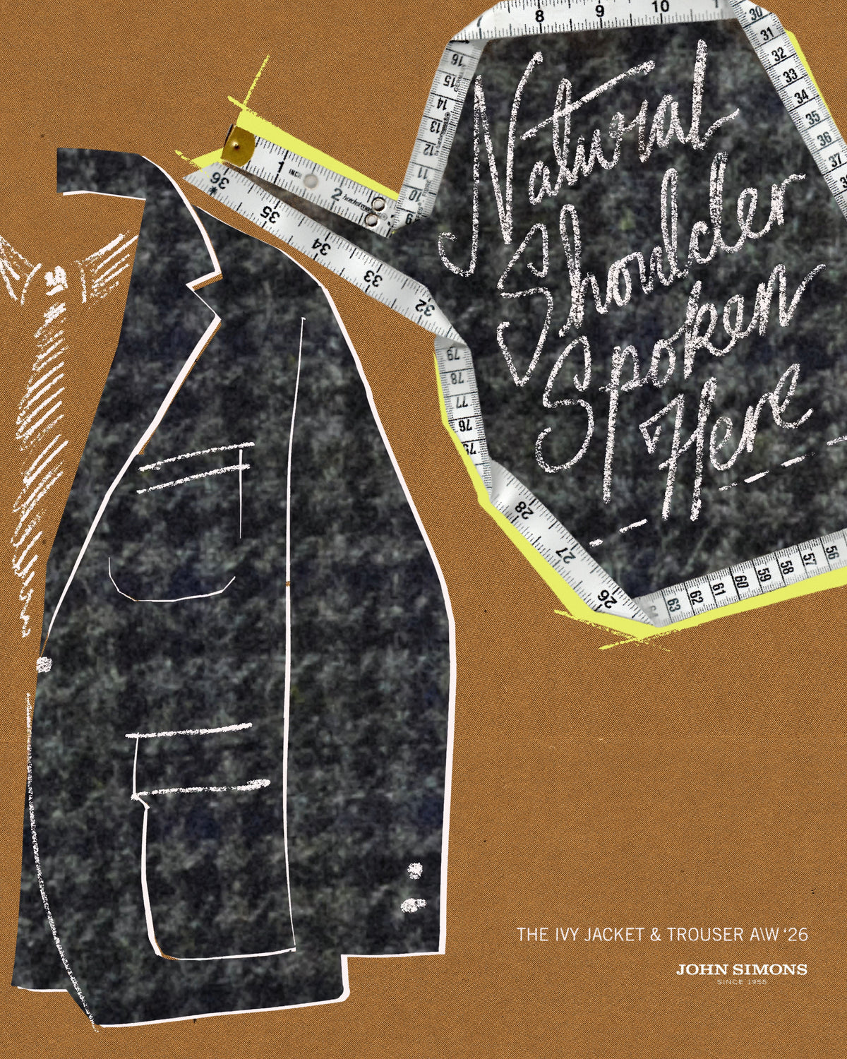 Grey Houndstooth Check Merino Ivy Jacket