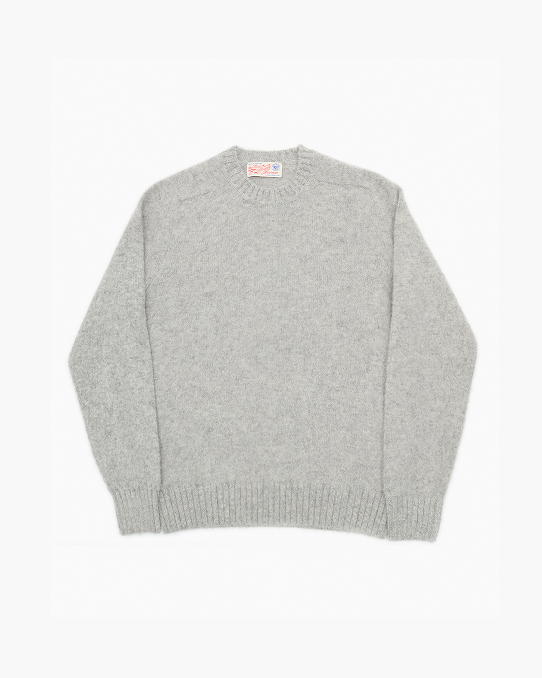 Gray crew fashion neck sweater