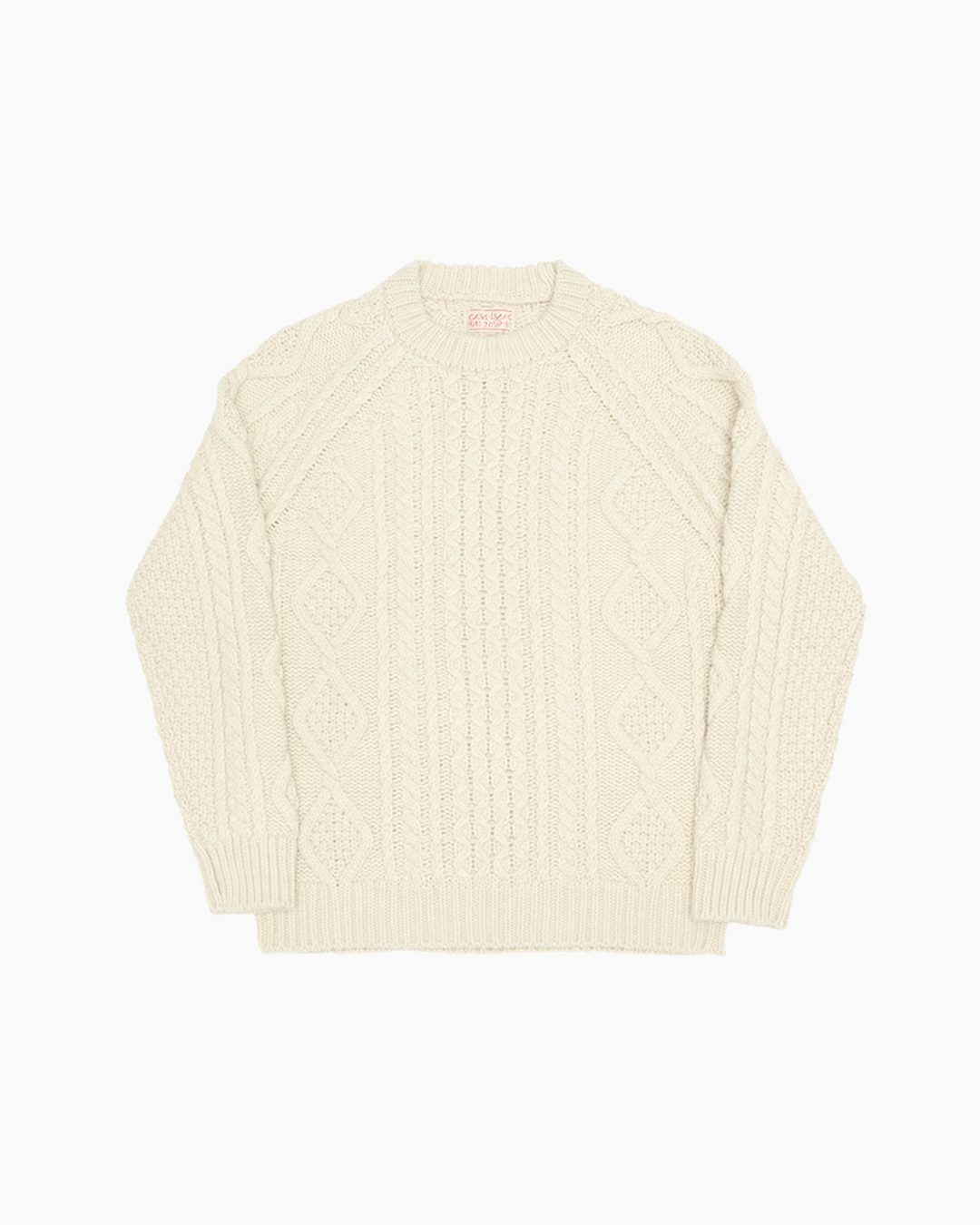 Ishka Cream retailer Cable Knit Fisherman Sweater