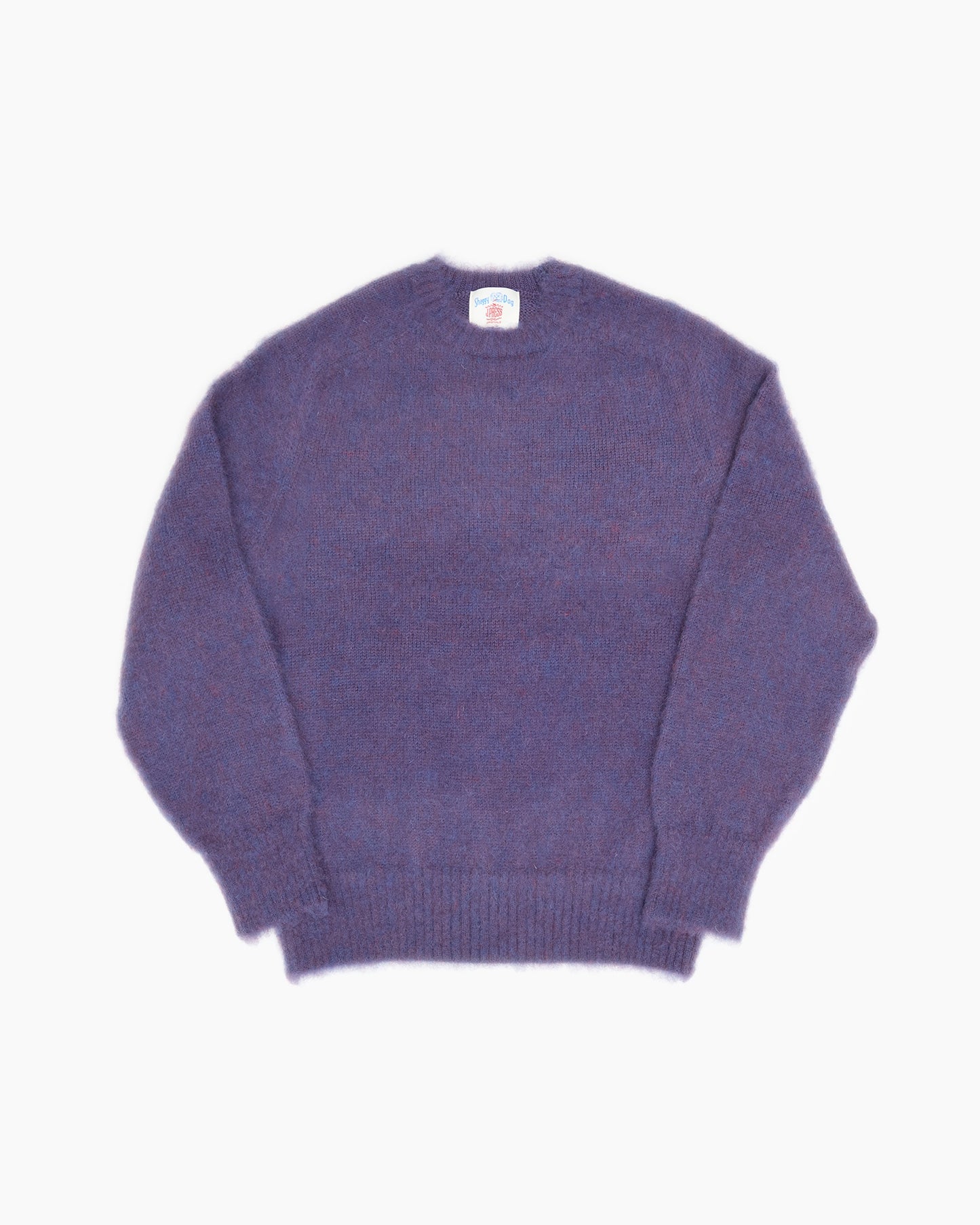Purple Melange Shaggy Dog Sweater