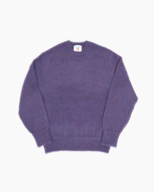 Purple Melange Shaggy Dog Sweater