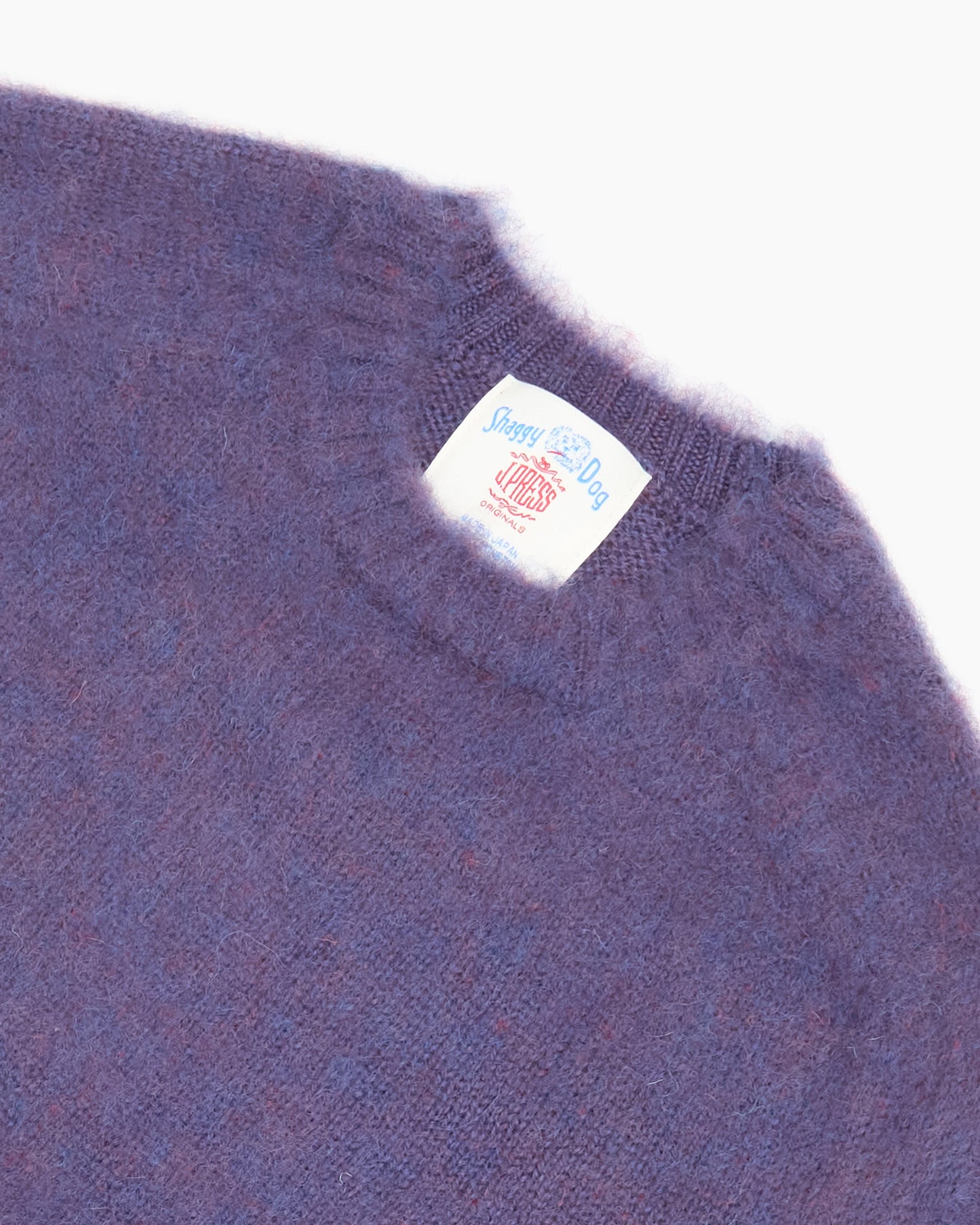 Purple Melange Shaggy Dog Sweater