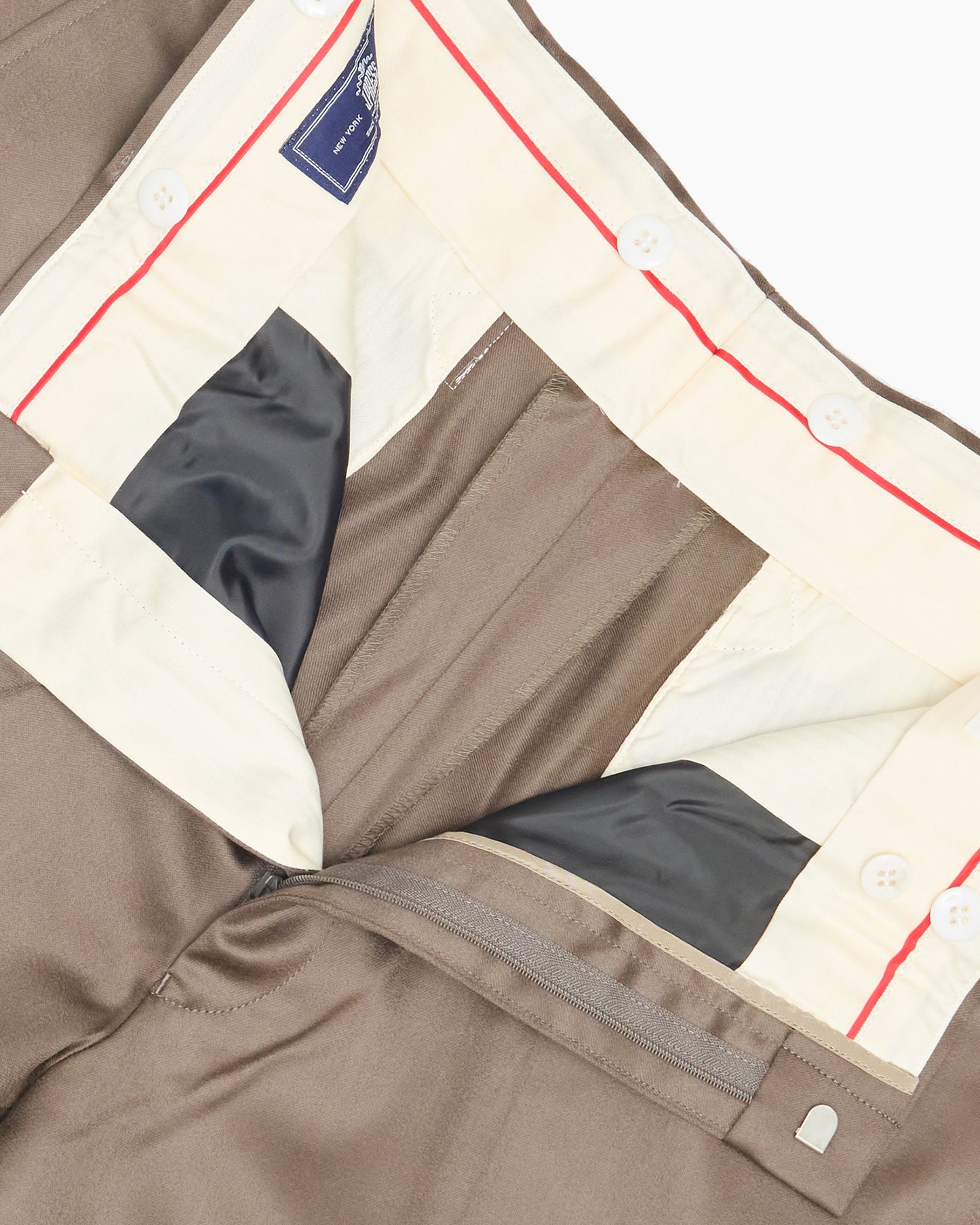 Taupe Wool Dress Trouser