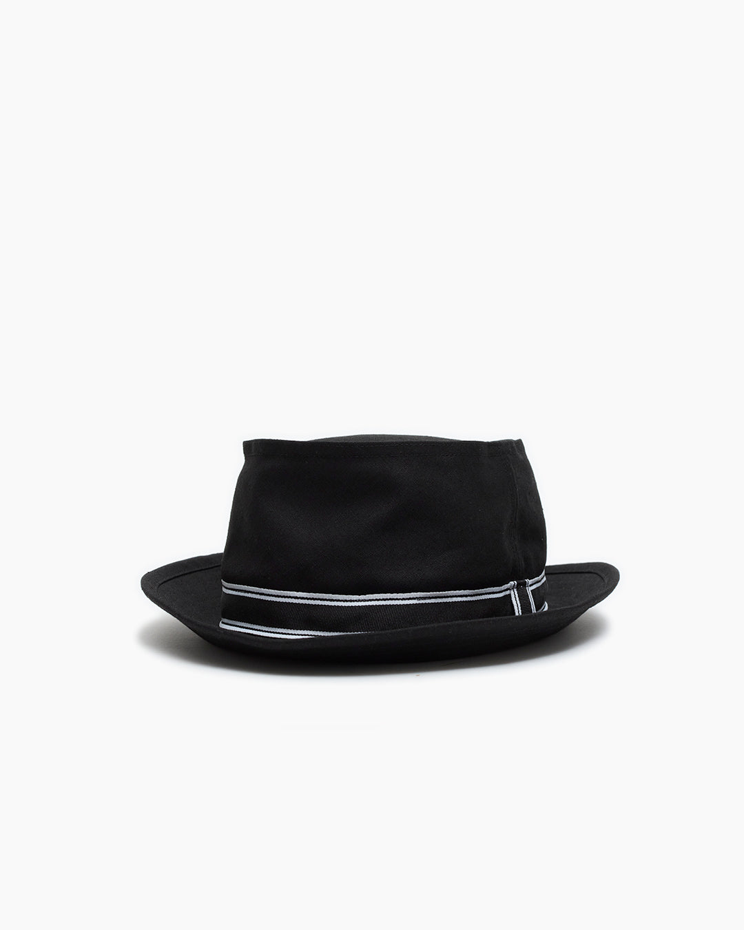Black Snap–Brim Bucket Linen Hat