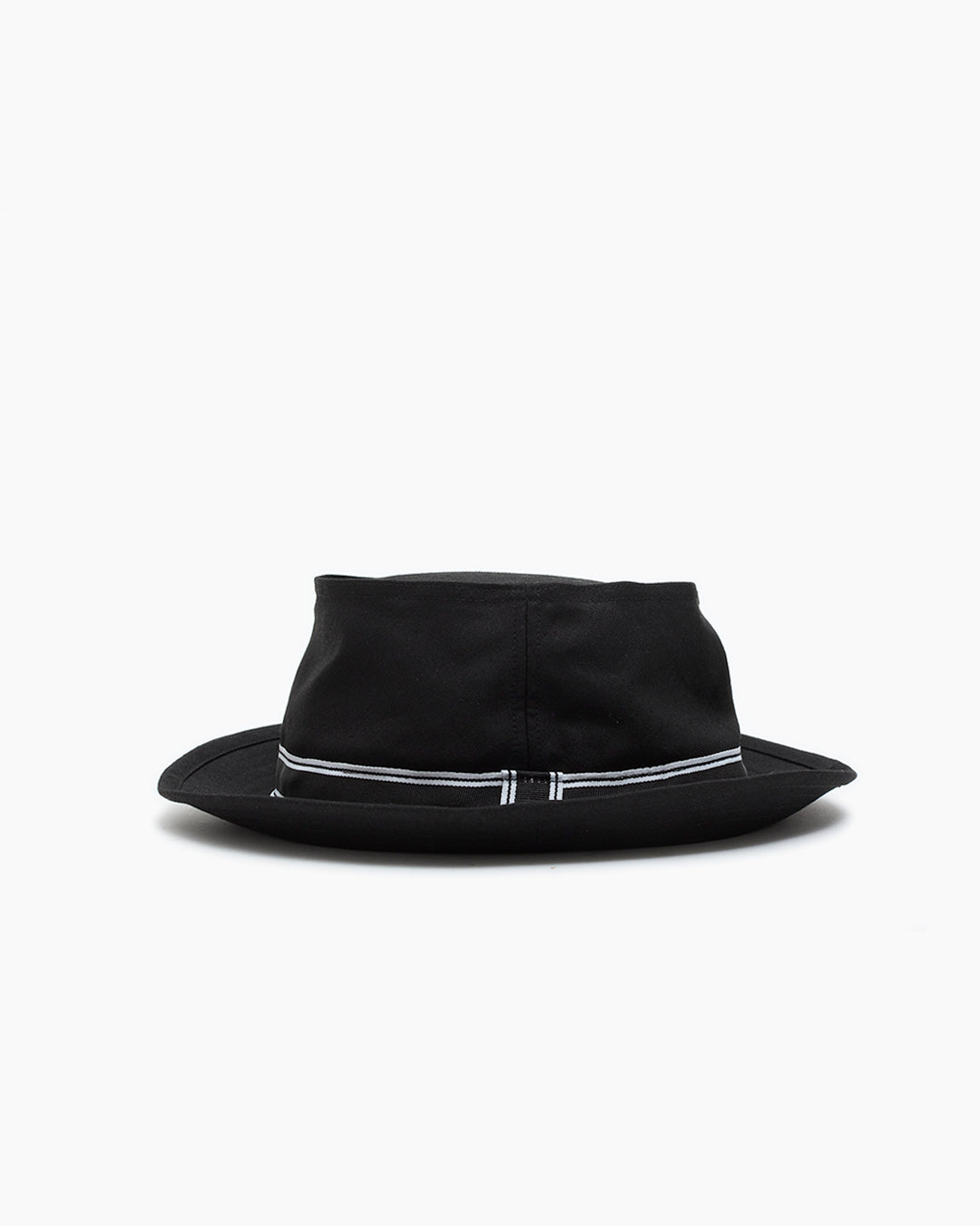 Black Snap–Brim Bucket Linen Hat