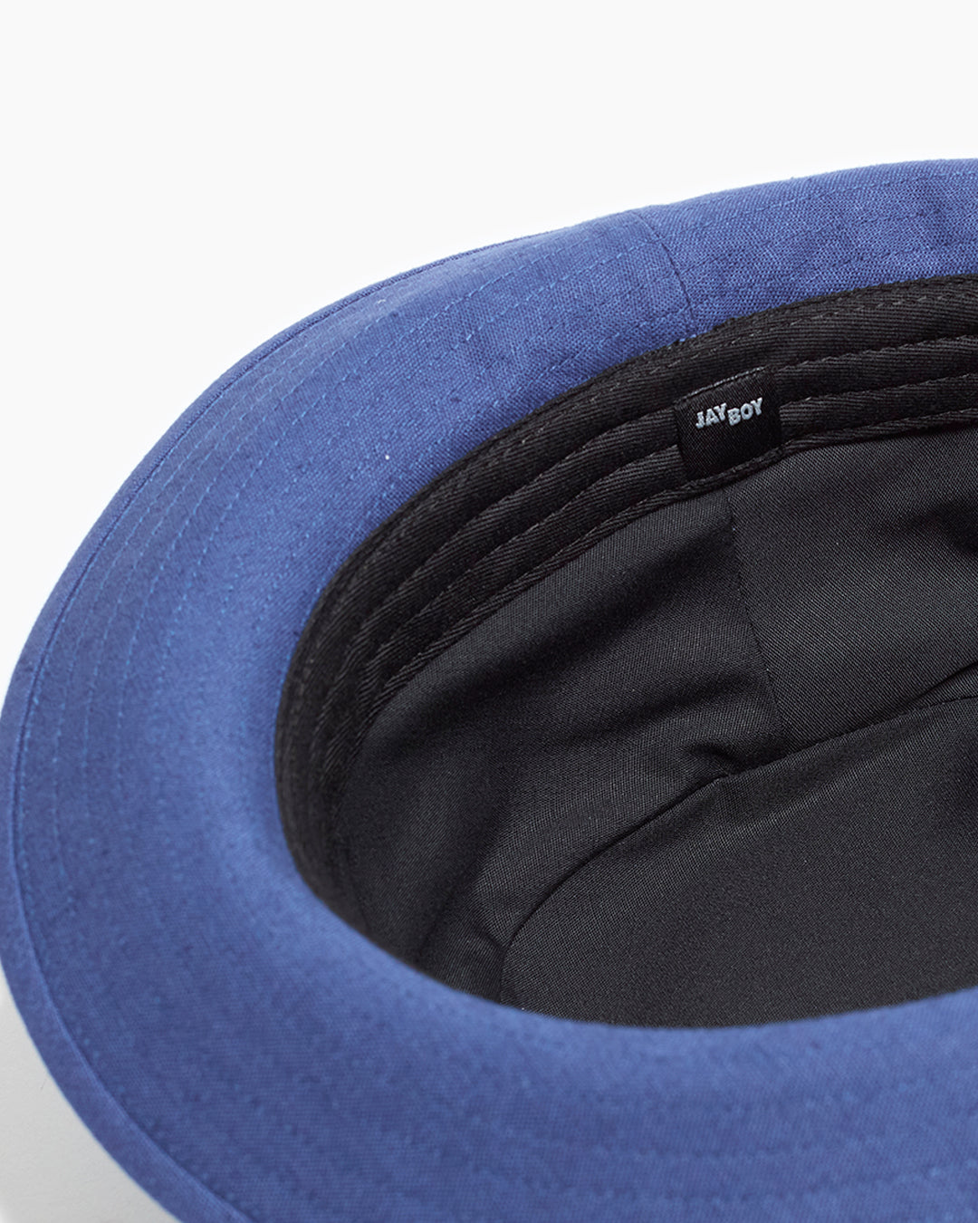Navy Snap–Brim Bucket Linen Hat