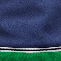 Navy Snap–Brim Bucket Linen Hat