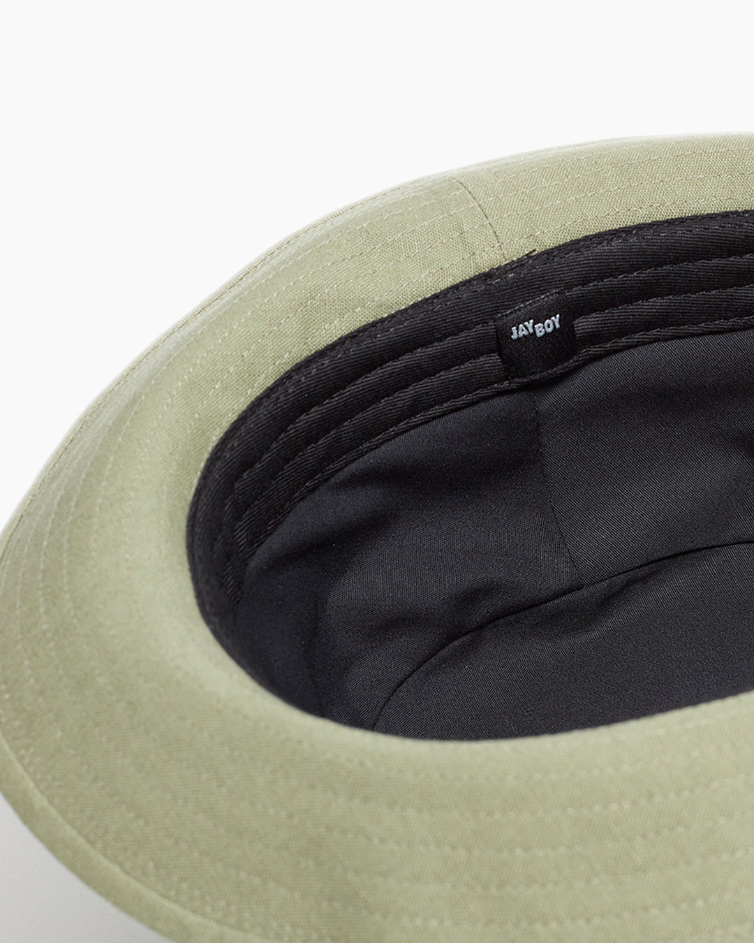 Olive Snap–Brim Bucket Linen Hat