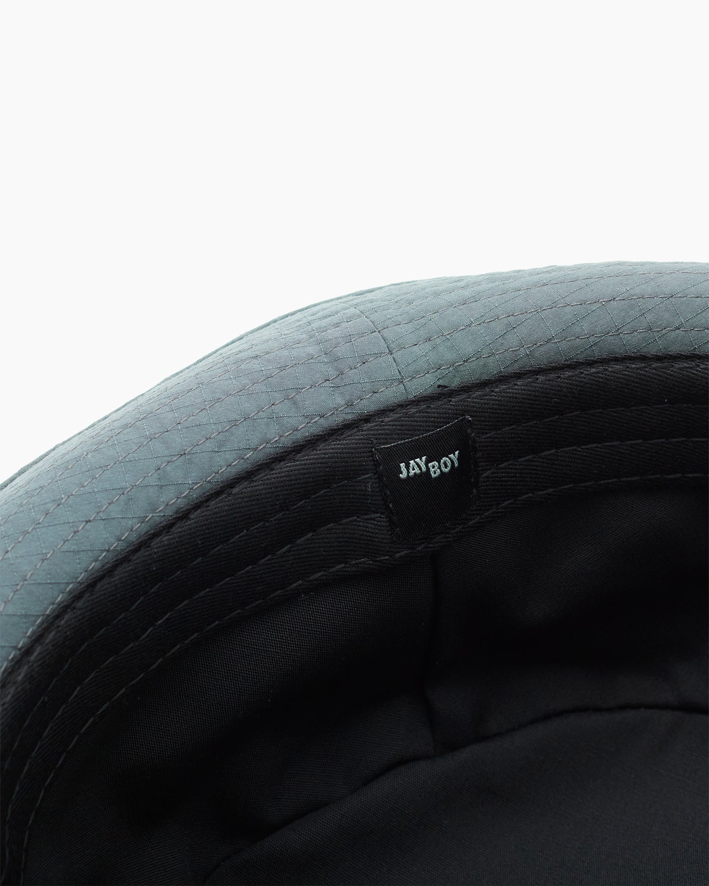 Grey Snap–Brim Bucket Hat: Ripstop Edition