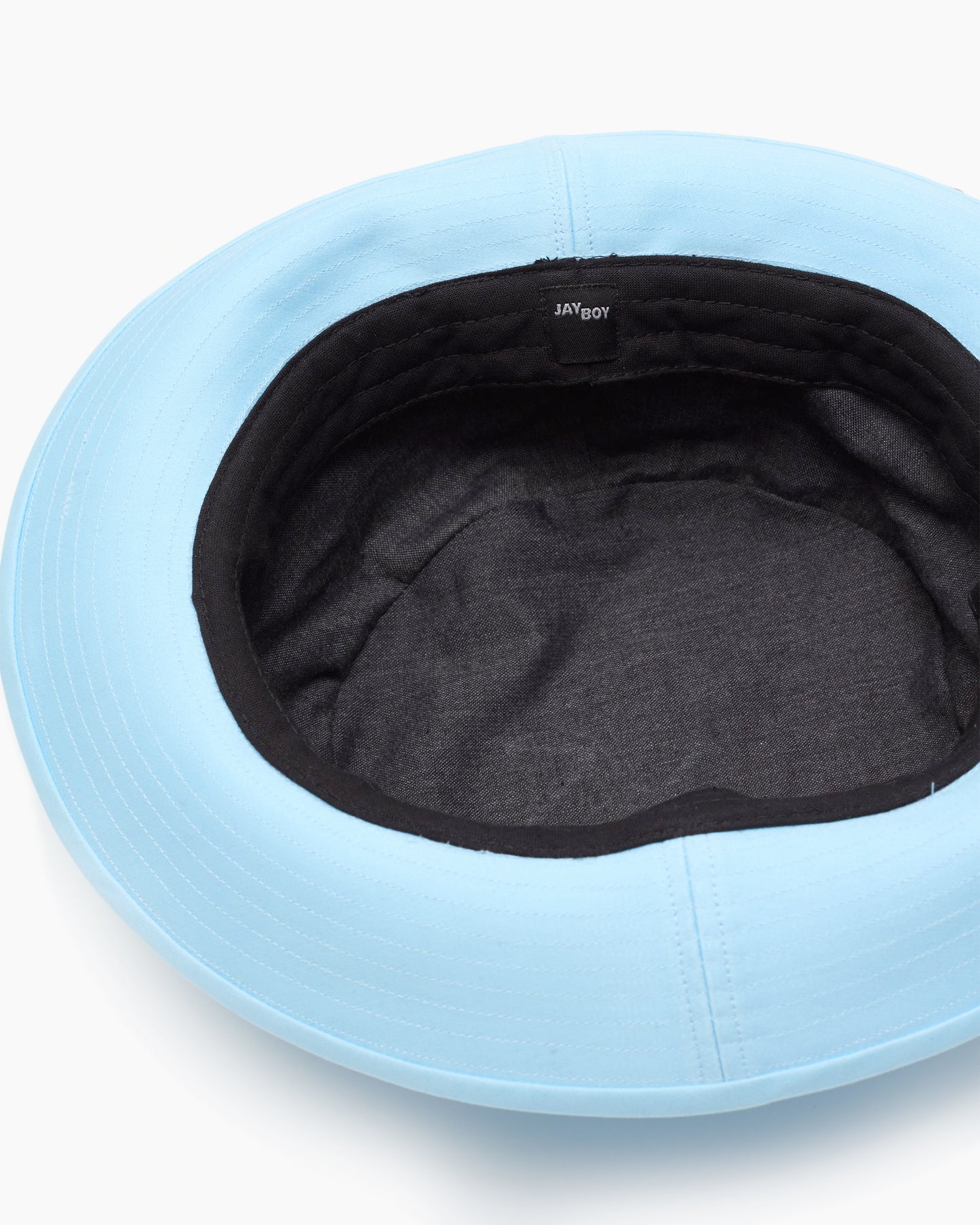 Blue Snap–Brim Bucket Cotton Sateen Hat