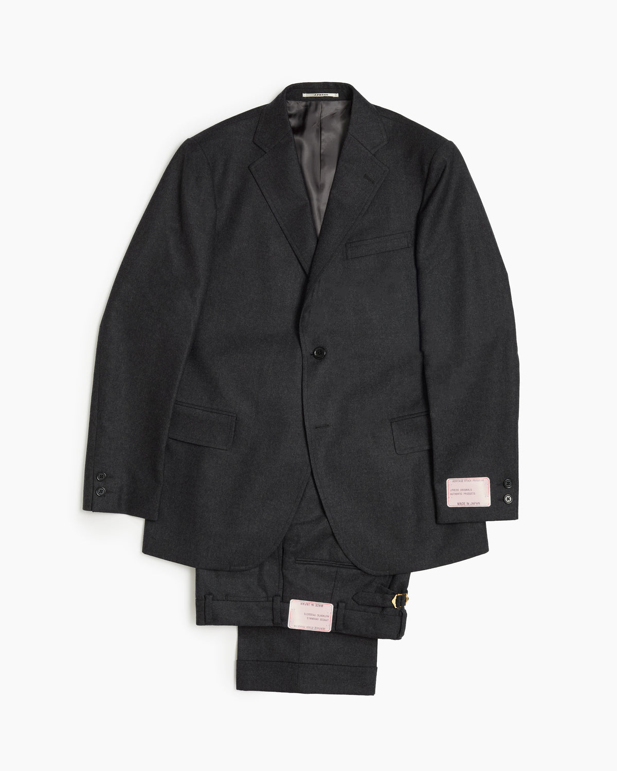Charcoal Merino Wool Sack Jacket