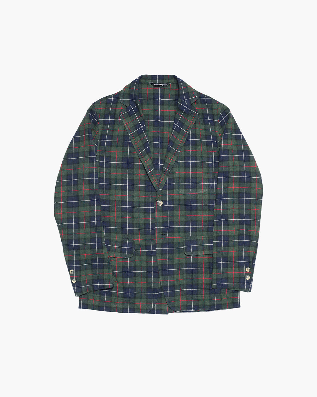 Plaid Wool Challis Ivy Jacket