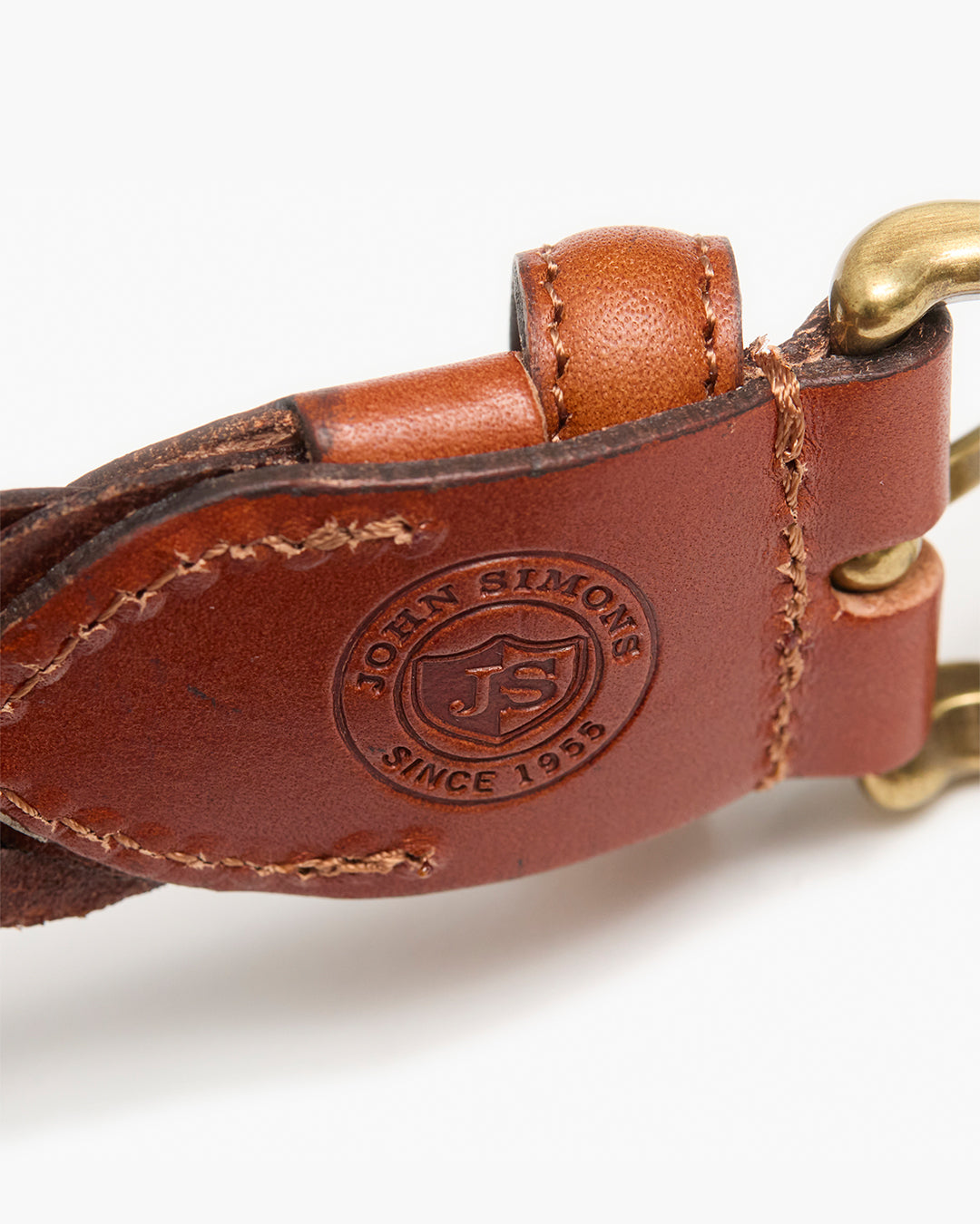 Brown & Brass Woven Belt