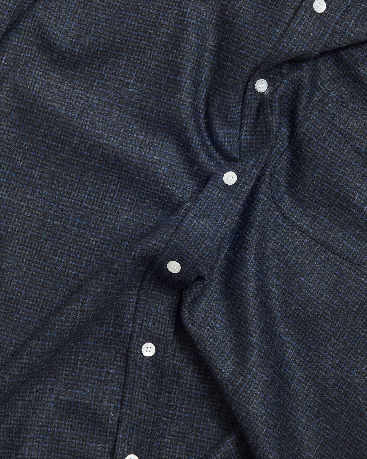 Blue Check Wool Ivy Shirt