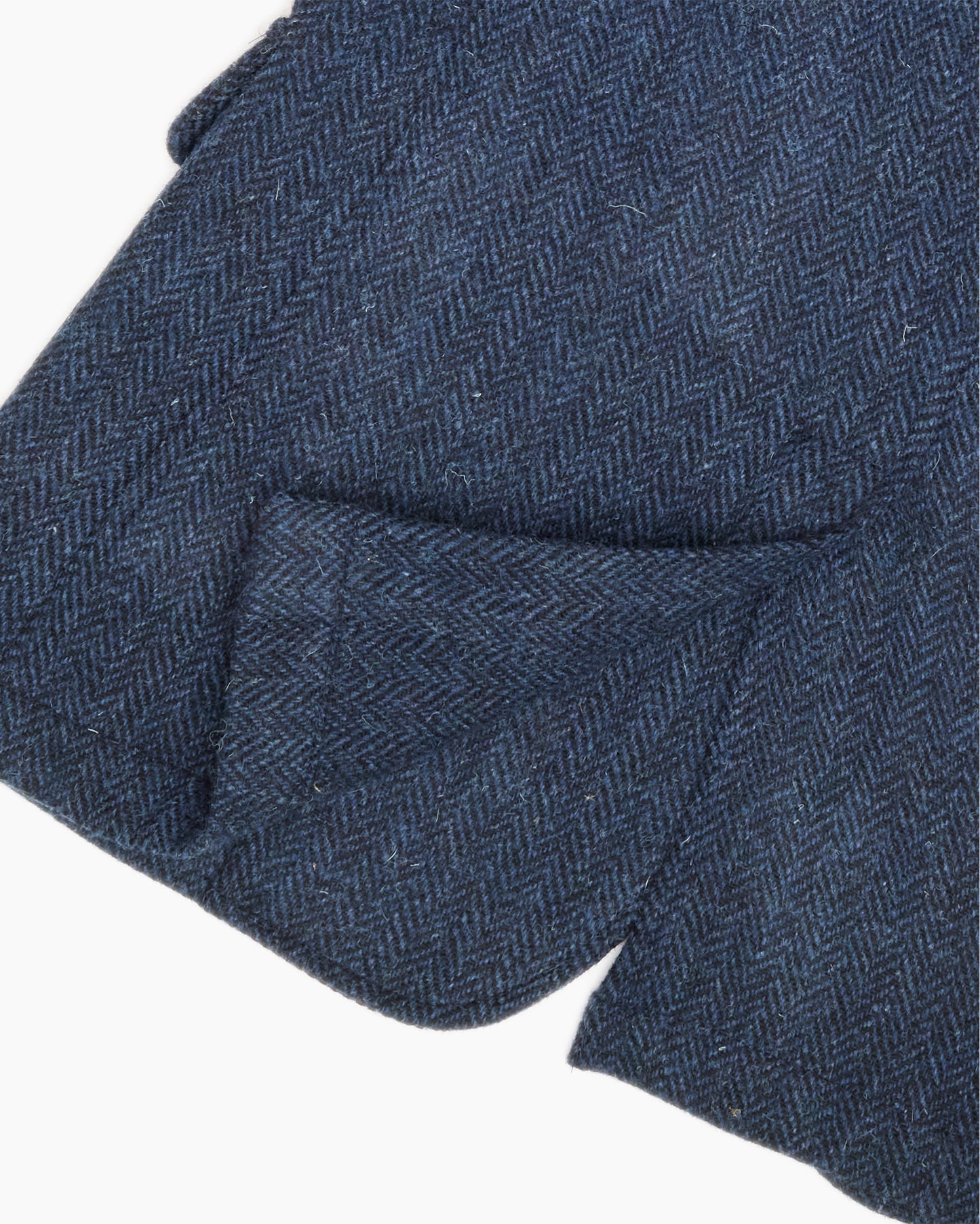 Midnight Blue Herringbone Heavyweight Harris Tweed Ivy Jacket