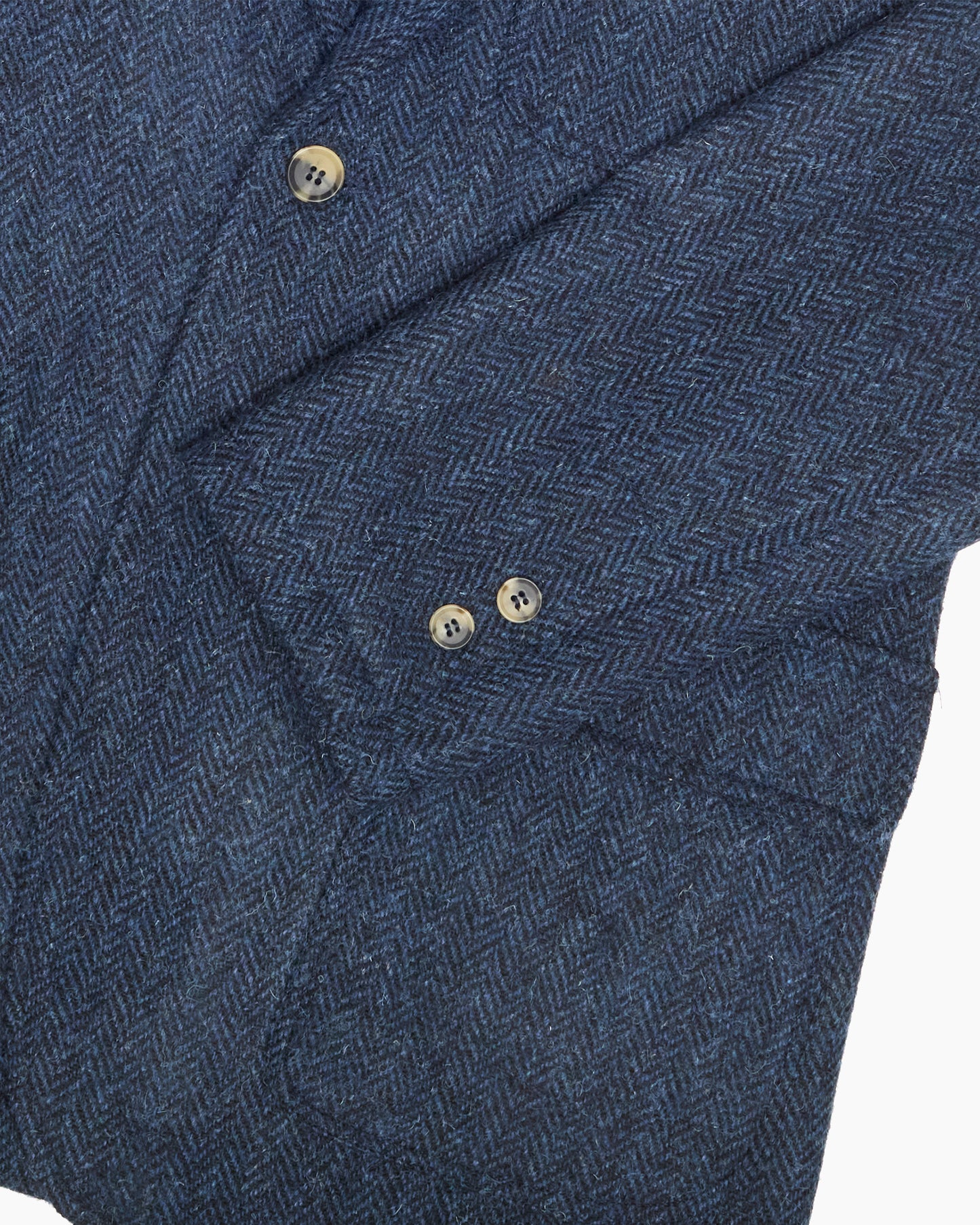 Midnight Blue Herringbone Heavyweight Harris Tweed Ivy Jacket