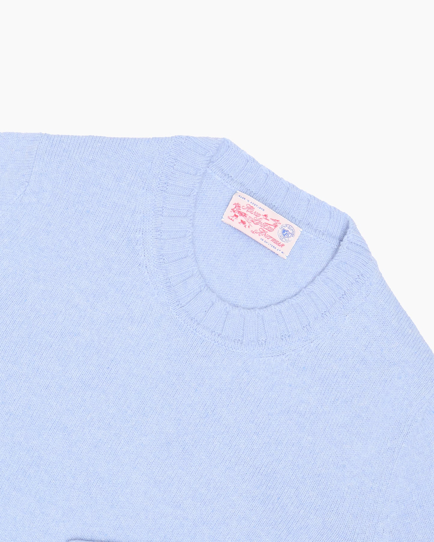 Blue Super Soft Shetland Knit Jumper