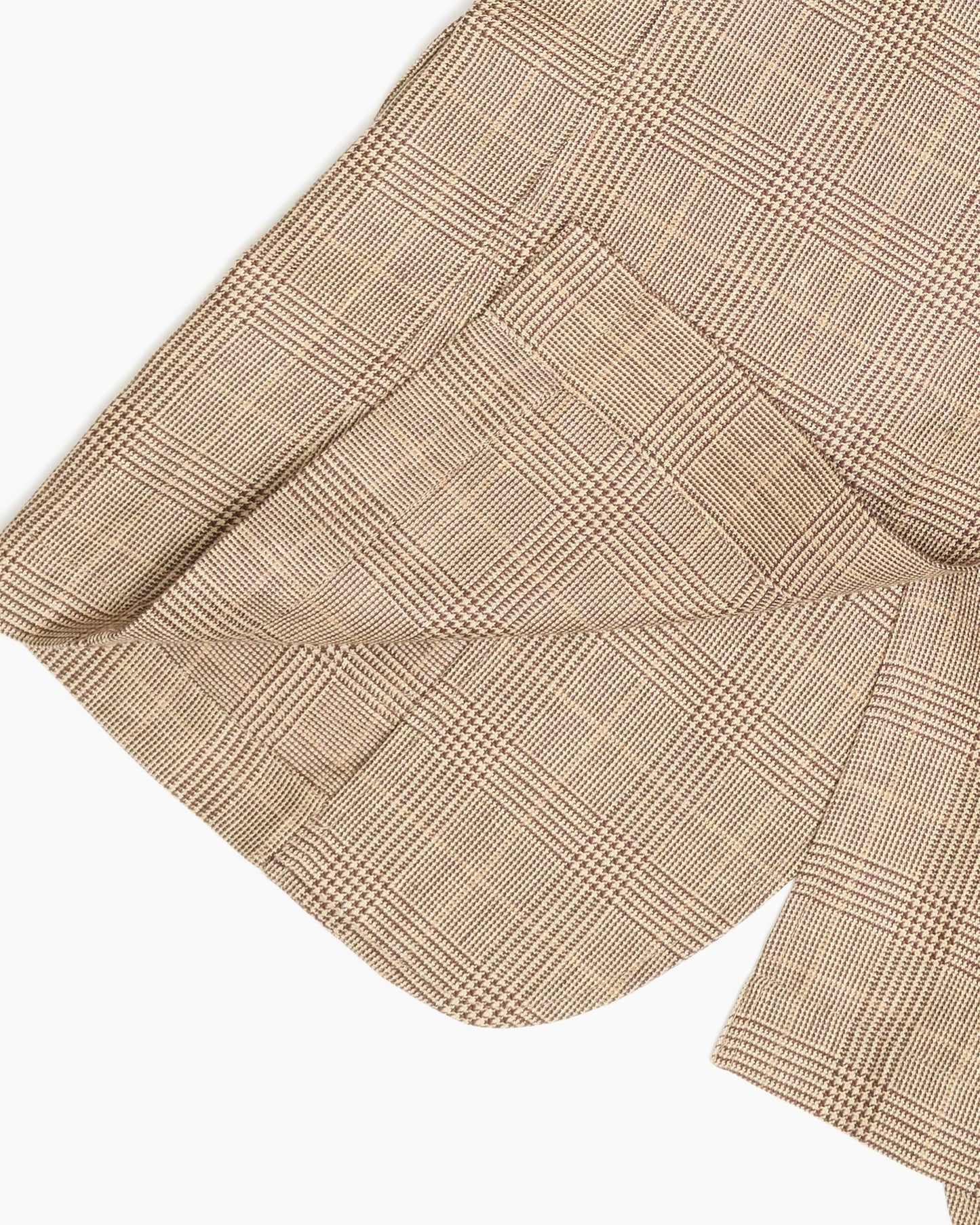 Brown Glen Plaid Wool & Linen Ivy Jacket
