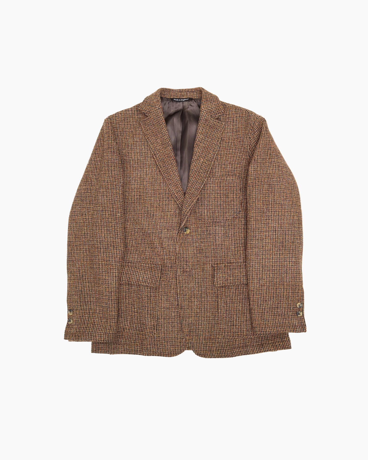Brown Check Heavyweight Harris Tweed Ivy Jacket