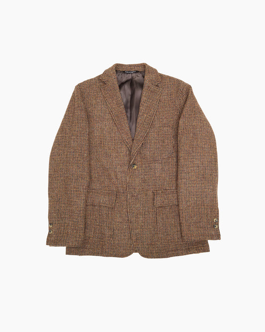 Brown Check Heavyweight Harris Tweed Ivy Jacket