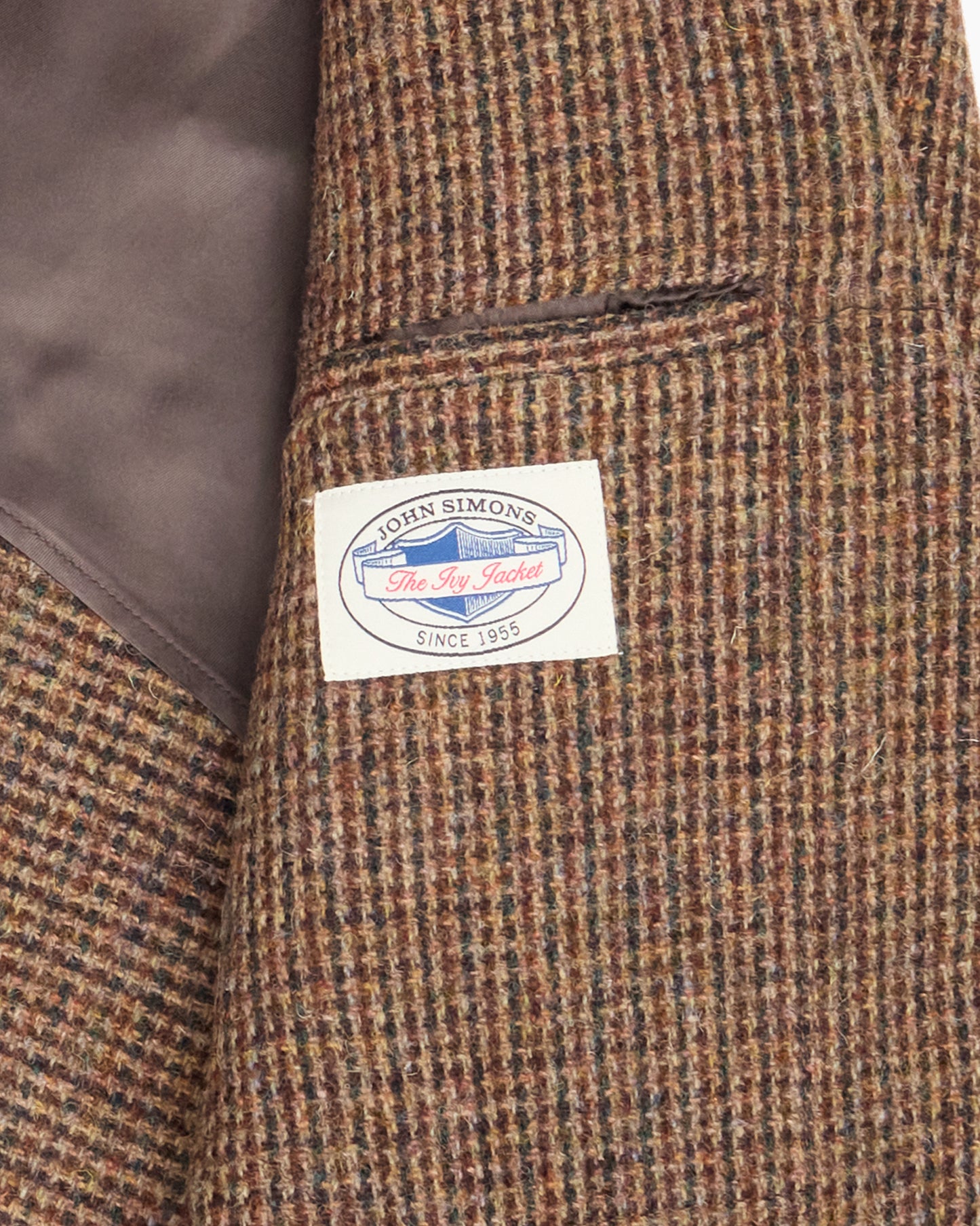 Brown Check Heavyweight Harris Tweed Ivy Jacket