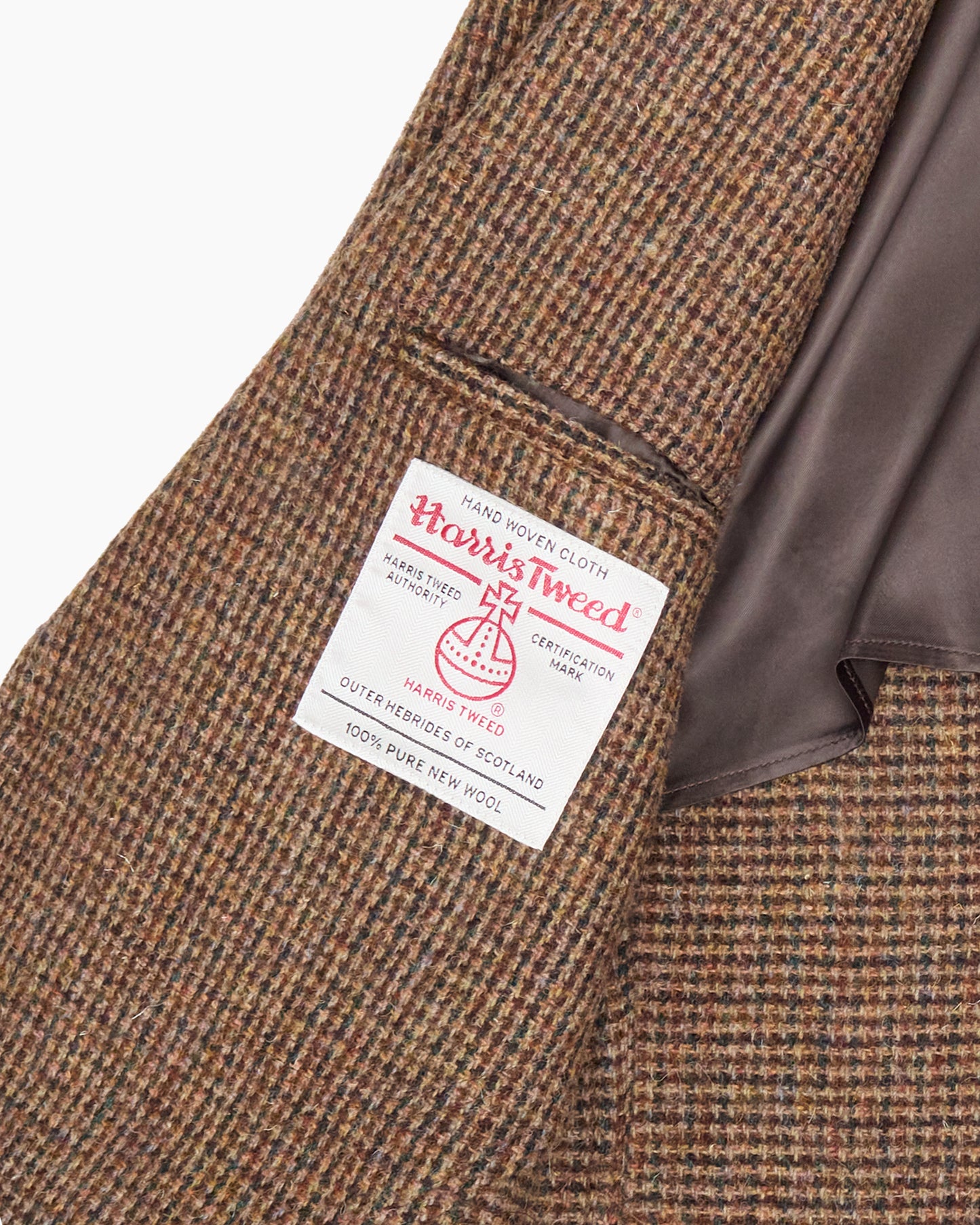 Brown Check Heavyweight Harris Tweed Ivy Jacket